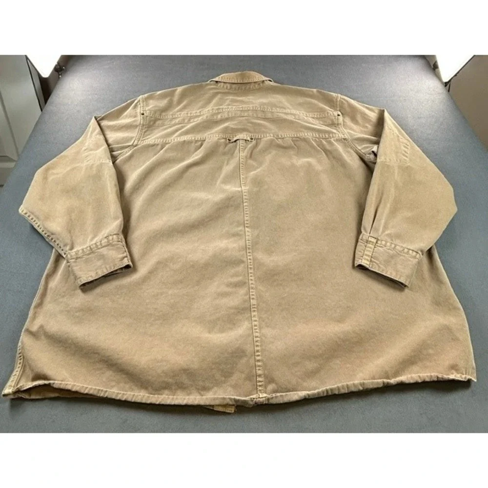 Levi's Men's Tan Long Sleeve Button Up Worker Shirt XXXL Cotton